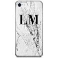 thumbnail image 1 of Personalised Cracked White Marble Initials iPhone 8 Case,iPhone 12, 1 of 3