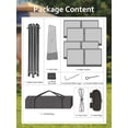 thumbnail image 7 of Garvee Pop Up Gazebo, 13*13 ft, 6 Sided Camping,  with Mosquito Netting and Carry Bag, Dark Gray, 7 of 7