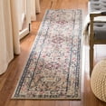 thumbnail image 4 of SAFAVIEH Madison Trenton Vintage Traditional Runner Rug, Grey/Blue, 2'2" x 22', 4 of 11