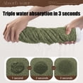 thumbnail image 4 of Microfiber Bath Mat Non Slip Absorbent Fluffy Bathroom Rug Machine Washable Beige 24x16 Inch 1 Count, 4 of 6
