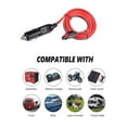 thumbnail image 6 of 1 Pack Car Cigarette Lighter Plug with Internal 15A Fuse, 45A Extension Cable Adapter 3.3ft/1m 14AWG Connector Compatible with Anderson PowerPole Port, 6 of 9