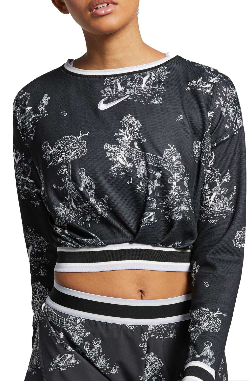 dri fit long sleeve crop top