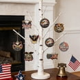 thumbnail image 6 of JHyouerji 9 Pcs 4th of July Ornaments Patriotic Wooden Tree Hanging Ornaments for Memorial Day Red White Blue Independence Day 250th Anniversary Decor, 6 of 6