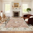 thumbnail image 6 of Coolhut 8x10 Feet Bohemian Vintage Large Rug, Hypoallergenic, Machine Washable Indoor Rug, Soft Low Pile Design, Non-Slip and Wear Resistant for Living Room, Bedroom, Bathroom, and Kitchen, 6 of 6