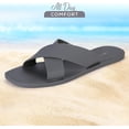 thumbnail image 2 of ROXONI Women Slippers Shower Pool Sandals Criss Cross Bathroom Quick Drying Slippers, 2 of 5