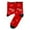 Brick Red, variant on Christmas Socks for Women Christmas Printed Mid Tube Stockings Women's Stockings Festive Socks
