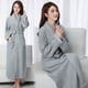 thumbnail image 3 of Albornoz de algodón absorbente para parejas de hombres y mujeres, para hotel, para invierno, 3 of 5