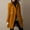 Orange, variant on Women's Solid Color Casual Long-sleeved Double-breasted Coat for Autumn and Winter Army Green L