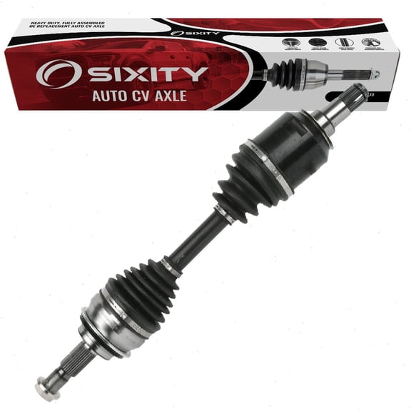 Sixity Front Left CV Axle compatible with Toyota Tacoma 2005-2020 - Driver Side Complete Axle Shaft Assembly