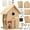 Wood, variant on TT Nature Nesto Wooden DIY Bird House Kit for Kids Audlts to Build, Outdoor Woodworking Crafts Freestyle Painting, Hanging Birdhouse for Garden Yard Decor Gifts
