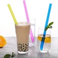 thumbnail image 4 of Reusable Straws Travel, Clear Straws Plastic, 10.5 in Hard Plastic, 10 Pc Bright tones, Plastic Reusable Straw, Drinking Straws, Big Straws for Smoothies, Boba Compatible, 4 of 7