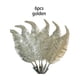 thumbnail image 3 of Matsuzay 6 piezas de adornos de plumas con clip para árbol de Navidad, decoración DIY, accesorios de vacaciones, accesorios para el hogar y la Kits de decoración para fiestas Oro, 3 of 6