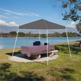 thumbnail image 2 of Z-Shade 10 x 10 Foot Angled Leg Instant Shade Canopy Tent Portable Shelter, Grey, 2 of 3