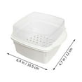 thumbnail image 3 of Miangastore Microwave Vegetable Steamer Box Double Layer Plastic Steamer Kitchen Steaming Case With Lid, 3 of 8