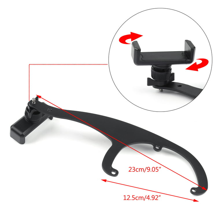 360Rotation Car Phone Mount Cradle Holder Stand for Mini Cooper R55 R56 Red, Size: B