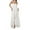 White, variant on Women Summer Sleeveless Dress Irregular Ruffled Hem Backless Cocktail Party Dress for Beach Club Streetwear