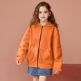 thumbnail image 5 of Ltctricy Children's Zip up Hoodies Boys Girls Long Sleeve Hooded Sweatshirts Casual Fashion Jackets with Pockets(Orange,7-8 years), 5 of 7