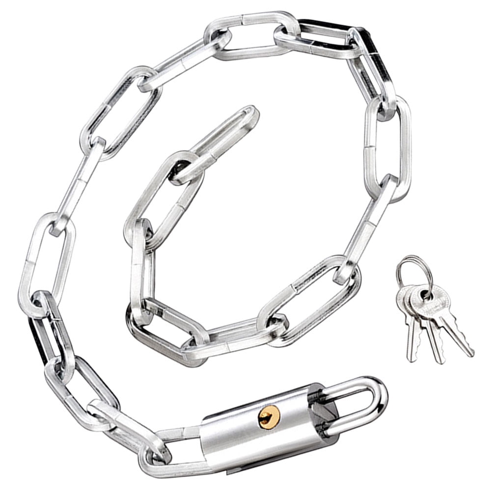 Hemoton 2pcs Bike Lock Motorbike Safety Chain Lock Cut Proof Chain Lock Cycling Outdoor Lock Accessory