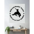 thumbnail image 2 of Funny Western Cowboy Saying. Wild And Rootin' Tootin' - Hold On To Your Saddle! Funny Party Quote. Poster Wall Art, Modern Wall Decor For Living Room Bedroom, 8x12 UNFRAMED, 2 of 3