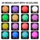 thumbnail image 5 of 3d Moon Night Light Romantic 16 Colors Led Bedside Touch Lamp Usb With Remote, 5 of 5