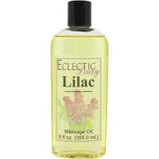 Lilac Massage Oil by Eclectic Lady, 8 oz, Sweet Almond Oil and Jojoba Oil