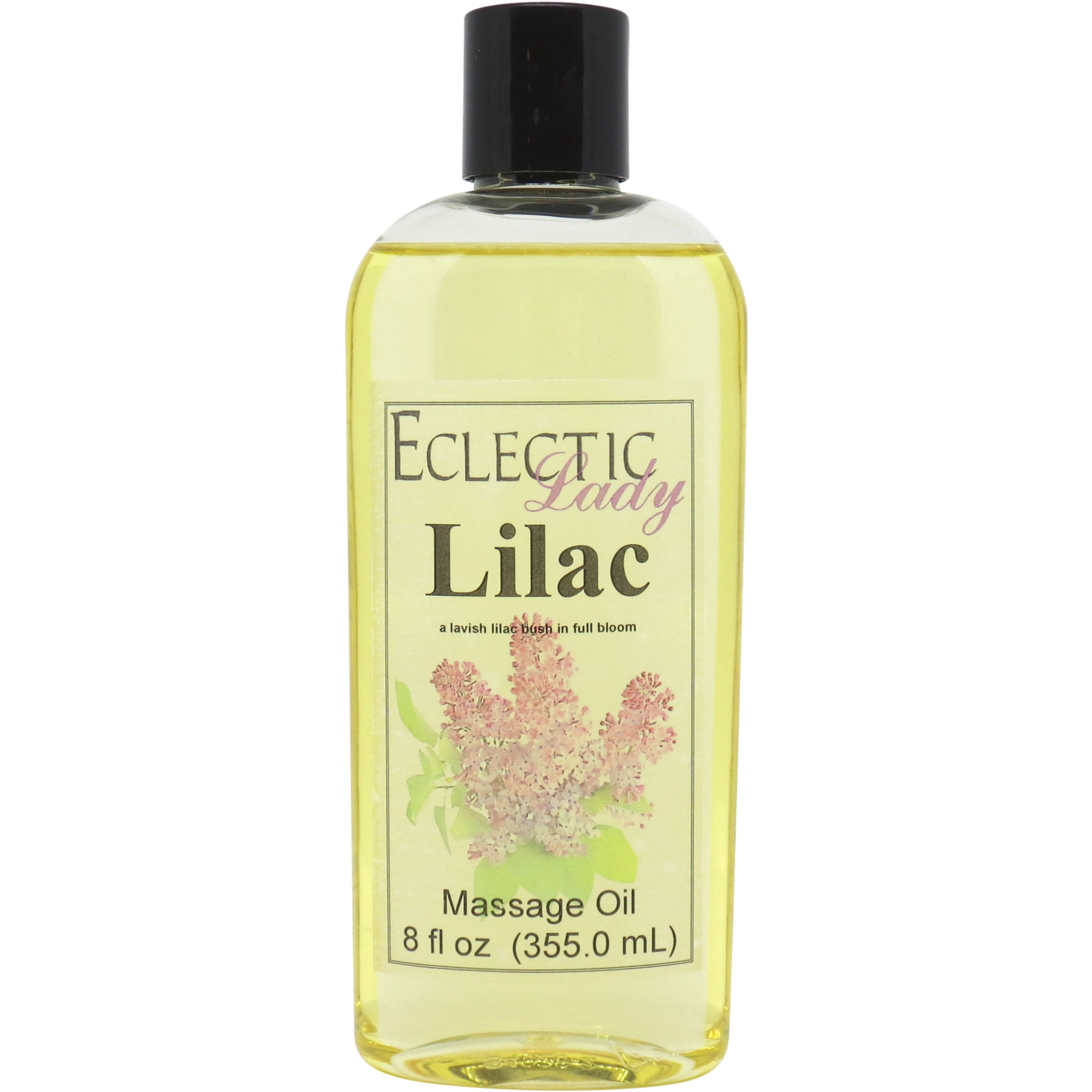 Lilac Massage Oil by Eclectic Lady, 8 oz, Sweet Almond Oil and Jojoba Oil