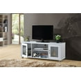thumbnail image 3 of Contemporary Home Living 57" White Entertainment Center with Charcoal Finish, 3 of 7
