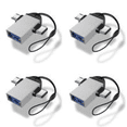 thumbnail image 1 of 1 OTG 2 en Micro USB a USB3.0 adaptador convertidor de cable plateado, 1 of 5