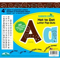 Barker Creek 4" Letter Pop-Outs - Hot to Dot Letter Pop-Outs (LL-1709)