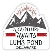 Lums Pond Delaware Souvenir 4-Inch Vinyl Decal Sticker Adventure Awaits Design