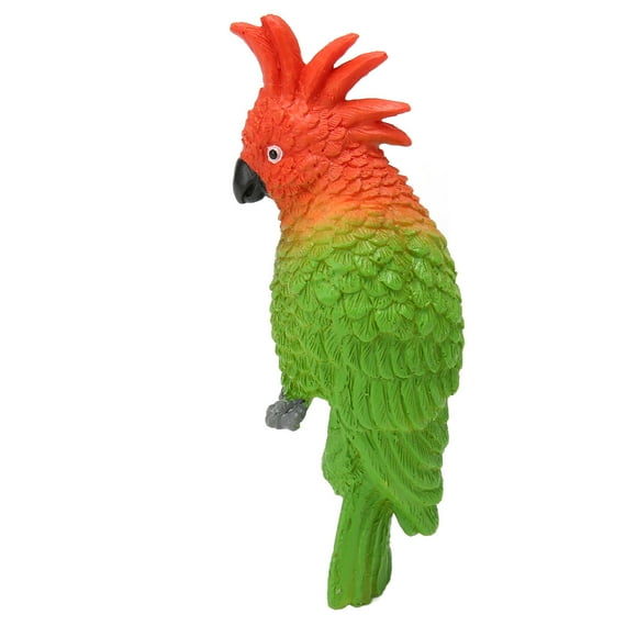 Parrot Figurines Aquarium Ornament Simulation Innovative Hand Crafted Colorful Resin Parrot Fish Tank Pendant