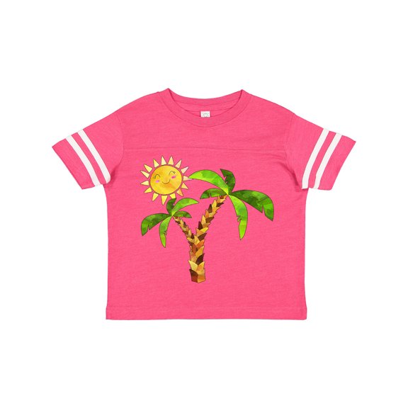 Inktastic Palm Trees with Cute Smiling Sun Boys or Girls Toddler T-Shirt