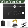 thumbnail image 2 of Remiawy Blackout Blinds for Bedroom, 118" x 57" Portable Blackout Shades No Drill Window Blinds Cut to Size, Travel Blackout Curtains Window Cover Film for Nursery, Bedroom, Dorm Room, RV, Black, 2 of 7