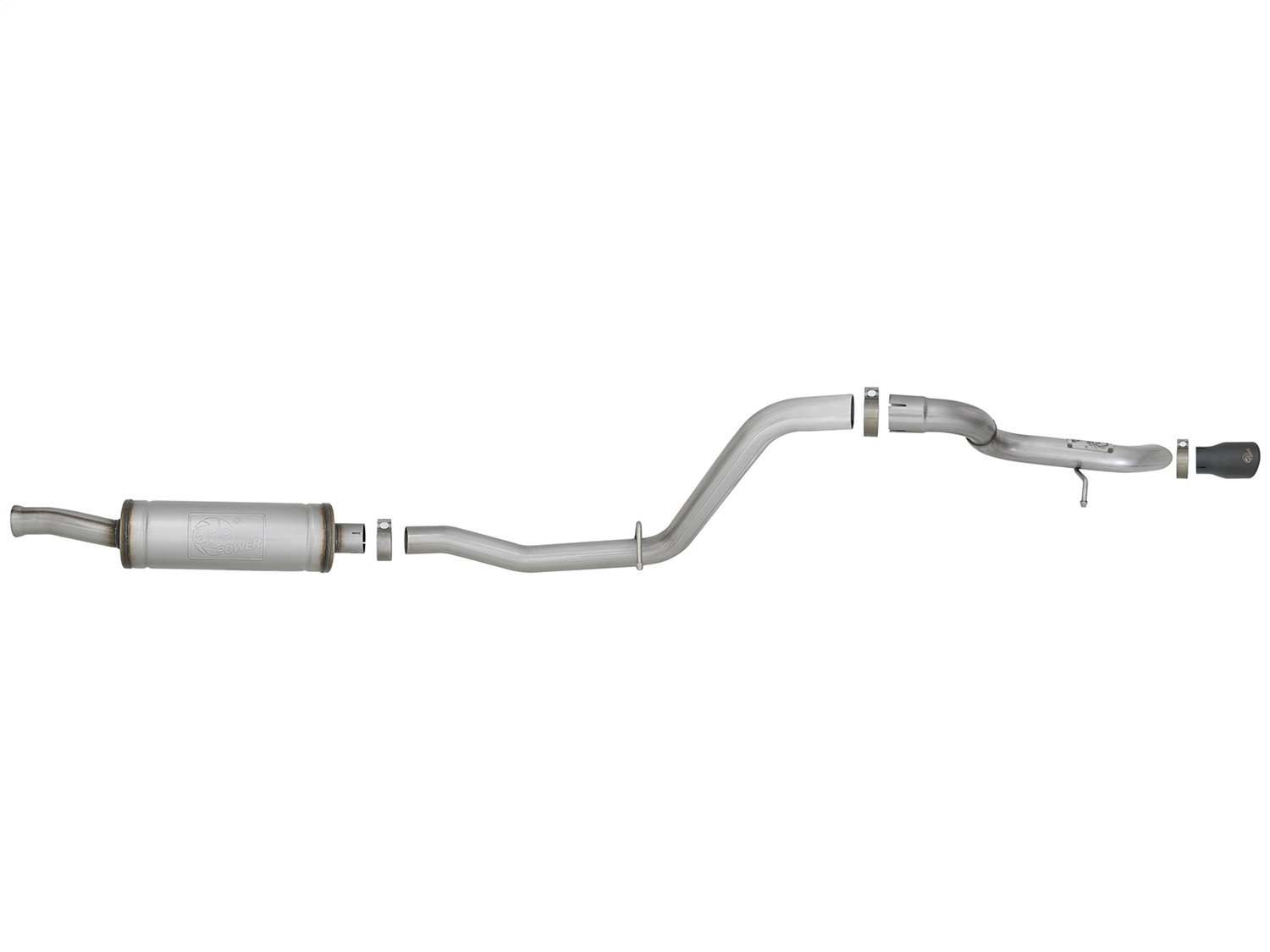 aFe MACH Force-Xp 2.5in 409 SS Catback High-Tuck Exhaust w/Black Tips 18+ Jeep Wrangler (JL) V6 3.6L