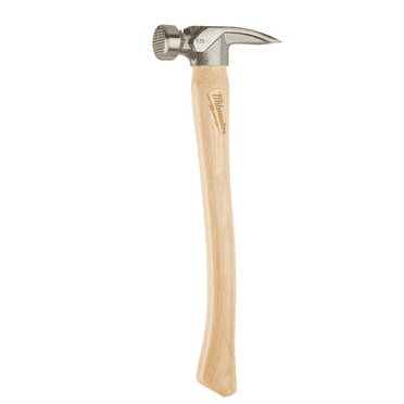 Milwaukee Tool 19oz Milled Face Hickory Handle Framing Hammer