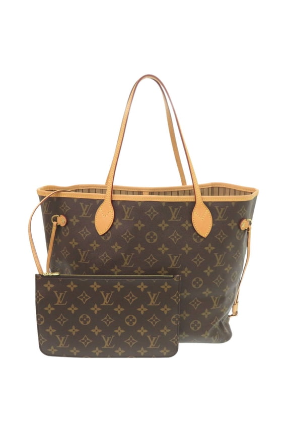 Pre-Owned Louis Vuitton Neverfull MM Handbag with Pouch, Monogram M40995 Tote Bag LV 0430 LOUIS...