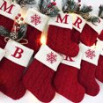 thumbnail image 2 of Calcetines de punto con letras navideñas Bolsas para envolver regalos de Navidad Adornos navideños para el hogar 2024 Adornos navideños para el árbol de Navidad, 2 of 5