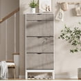 thumbnail image 1 of Qinaqin |3343|Space-Saving Shoe Almacenamiento Gabinete Three Flip-Top Cajones Ajustable Shelves para 18-24 Pairs Narrow de Profundidadsign Entryway cm Alturaallway Front Puerta Organization|, 1 of 7