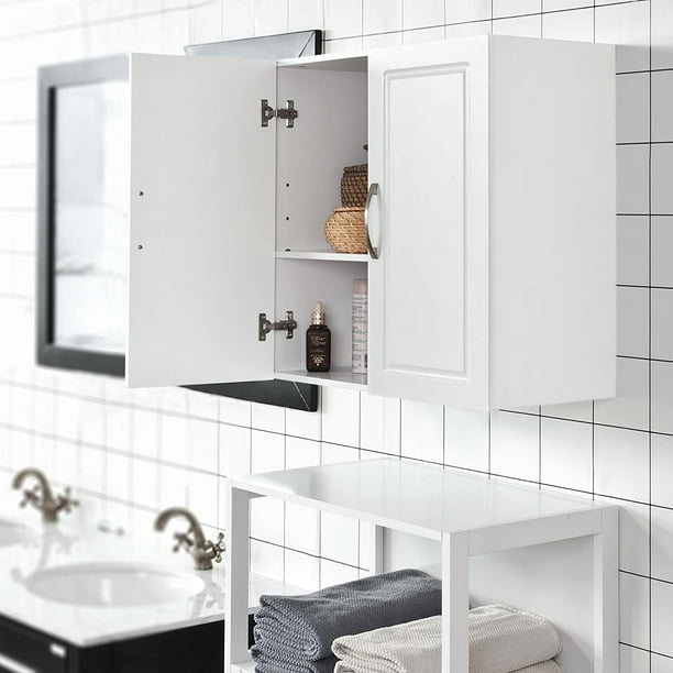 SoBuy FRG231 W White Kitchen Bathroom Wall Cabinet Garage or