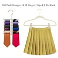 thumbnail image 3 of VECELO 50 Pack Velvet Clothes Hangers with 360 Rotating Hook, Slim Space Saving Suit Hangers, Beige, 3 of 8