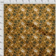 thumbnail image 3 of oneOone Silk Tabby Orange Fabric Florals Craft Projects Decor Fabric Printed By The Yard 42 Inch Wide, 3 of 4