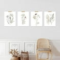 thumbnail image 3 of PixonSign Frameless Wall Art Winter Autumn Brown Wildflowers Posters, Set of 4 Nature Wilderness Wall Decor Prints, Botanical Floral Wall Décor, Rustic Classic Countryside Artwork - 12"x16", 3 of 5