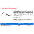 thumbnail image 2 of Inlet and Outlet Assembly To Remote Oil Filter Oil Cooler Hose - Compatible with 1992 - 1993 GMC Typhoon AWD 4.3L V6, 2 of 2