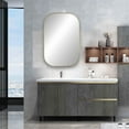 thumbnail image 4 of Gold Curved Corner Metal Mirror, 24X36", 4 of 4