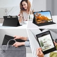 thumbnail image 4 of Fintie Case for Samsung Galaxy Tab S10 Plus 2024/S9 Plus 2023/S8 Plus 2022/S7 FE 2021/S7 Plus 2020 12.4 Inch, Multi-Angle Viewing Protective Cover with Pocket, Auto Sleep/Wake, Black, 4 of 10
