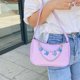thumbnail image 1 of Bolso de hombro pa mujer y niña, bolso informal pa , bolso pa axilas PU , púrpura Violeta Hugo monedero de paja, 1 of 9