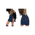 thumbnail image 3 of Skorts Skirts for Women Denim Mini Skirt Side Slit with Zippered L, 3 of 7