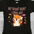 thumbnail image 4 of Inktastic My Great Aunt Loves Me Cute Baby Fox Boys or Girls Baby Bodysuit, 4 of 5