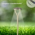 thumbnail image 1 of 1 Lámpara LED ADS PT 12W 65CM Poste luz de cortesía para jardin Blanco Con Transformador, 1 of 5