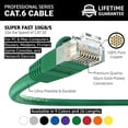 thumbnail image 5 of InstallerParts (5 Pack) Ethernet Cable CAT6 Cable UTP Booted 0.5 FT - Green - Professional Series - 10Gigabit/Sec Network/High Speed Internet Cable, 550MHZ, 5 of 5
